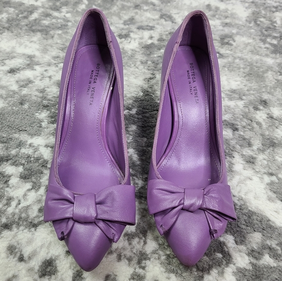 Bottega Shoes Bottega Leather 3 Pumps Bow Retro Poshmark